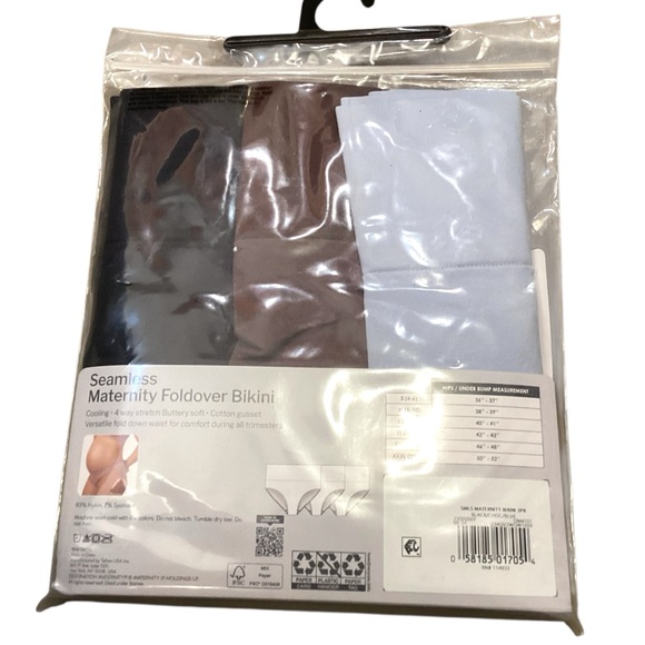 Destination Maternity Seamless Foldover Bikini‎ Panty, 3-Pack, Size Large NEW - Picture 4 of 7